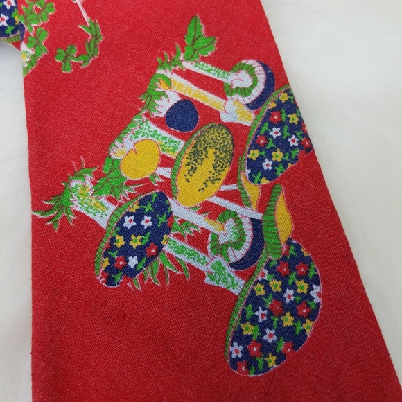Vintage Other - Vintage 70s Merry Mushroom Necktie